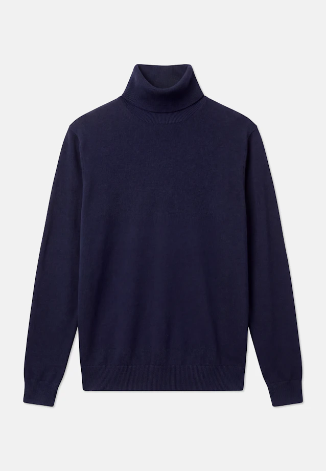 Regular Pullover Uni in Dunkelblau |  Seidensticker Onlineshop