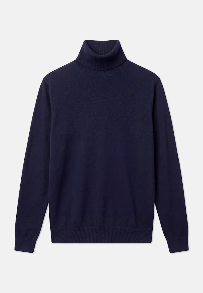 Regular Pullover Uni in Dunkelblau | Seidensticker Onlineshop