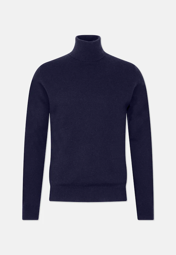 Regular Pullover Uni in Dunkelblau |  Seidensticker Onlineshop