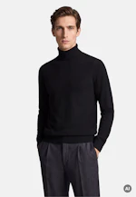 Regular Pullover Uni in Schwarz |  Seidensticker Onlineshop