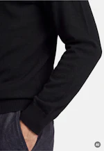 Regular Pullover Uni in Schwarz |  Seidensticker Onlineshop