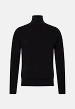 Regular Pullover Uni in Schwarz |  Seidensticker Onlineshop