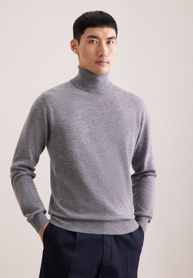 Pullover Uni in Grau | Seidensticker Onlineshop