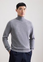 Regular Pullover Uni in Grau |  Seidensticker Onlineshop