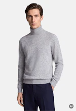Regular Pullover Uni in Grau |  Seidensticker Onlineshop