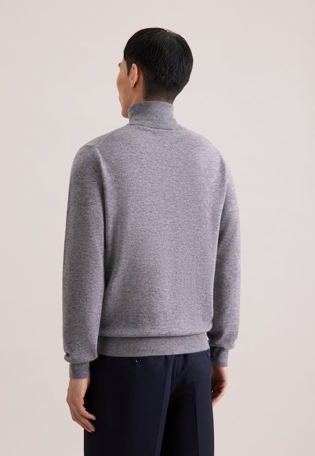 Regular Pullover Uni in Grau |  Seidensticker Onlineshop