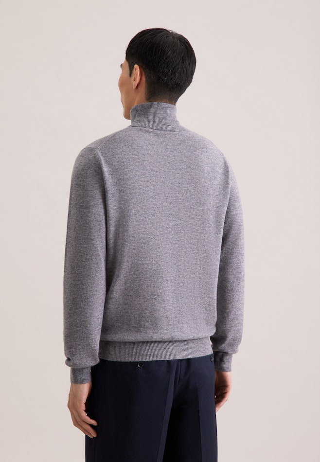 Regular Pullover Uni in Grau | Seidensticker Onlineshop