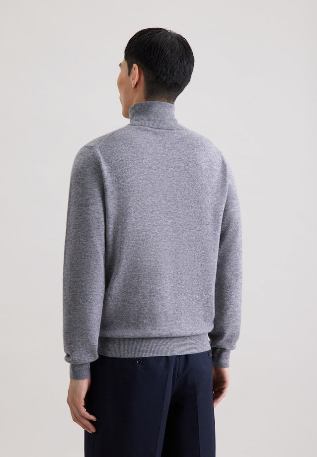 Regular Pullover Uni in Grau |  Seidensticker Onlineshop