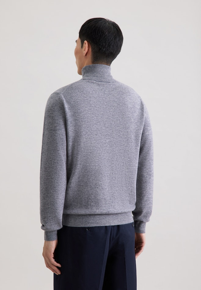 Turtleneck Pullover Uni in Grey | Seidensticker online shop