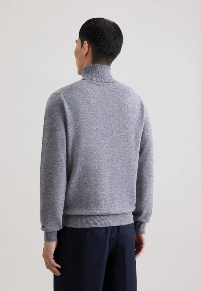 Regular Pull-over Uni dans Gris | Boutique en ligne Seidensticker