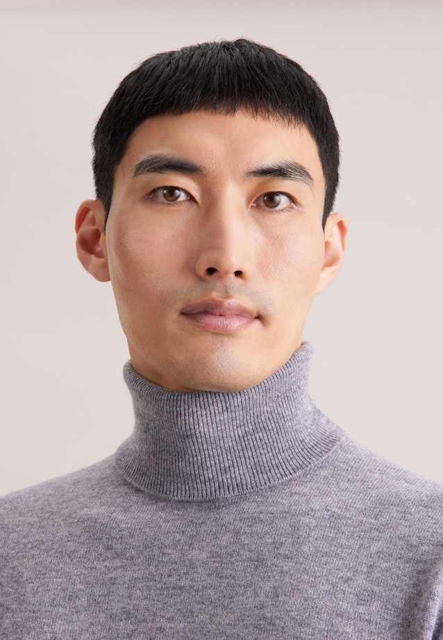 Pullover Uni in Grau |  Seidensticker Onlineshop