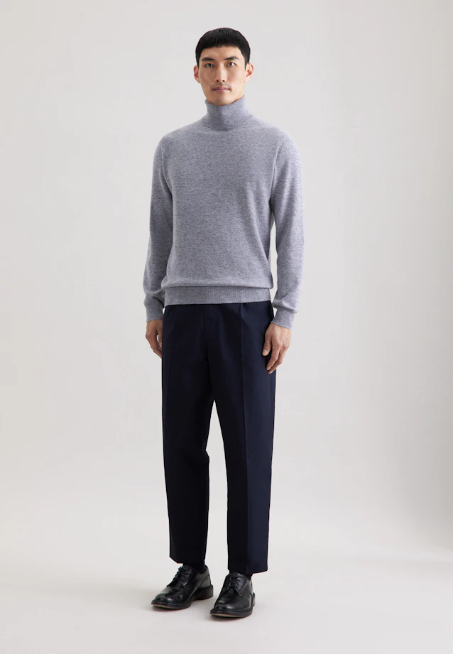 Regular Pull-over Uni in Gris |  Seidensticker Onlineshop