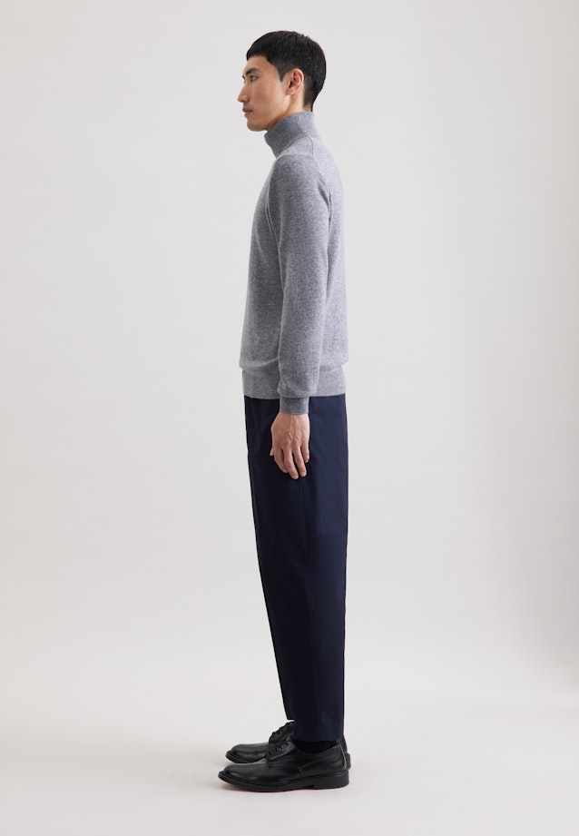 Regular Pullover Uni in Grau |  Seidensticker Onlineshop