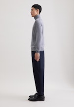 Regular Pullover Uni in Grau |  Seidensticker Onlineshop