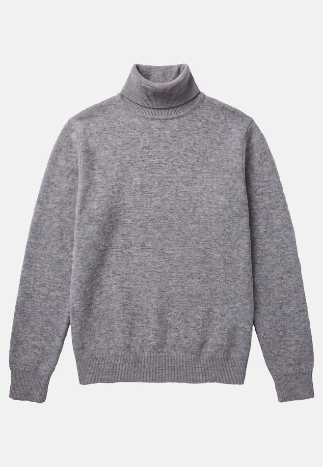 Regular Pullover Uni in Grau | Seidensticker Onlineshop
