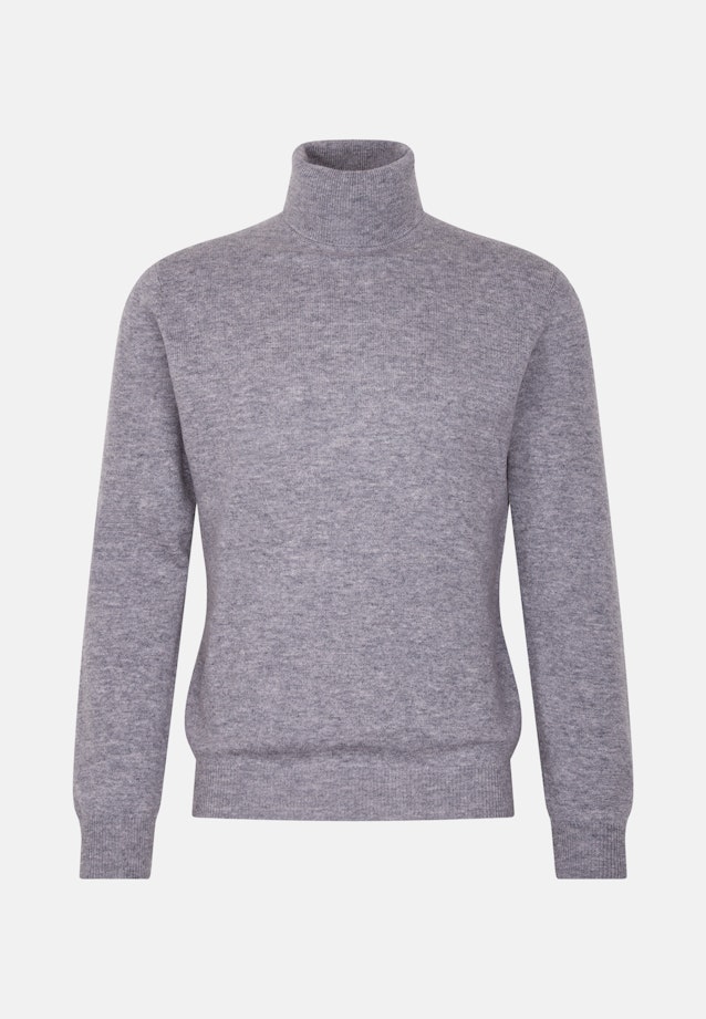 Regular Pullover Uni in Grau |  Seidensticker Onlineshop