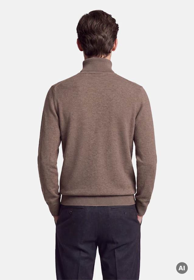 Regular Pullover Uni in Beige |  Seidensticker Onlineshop