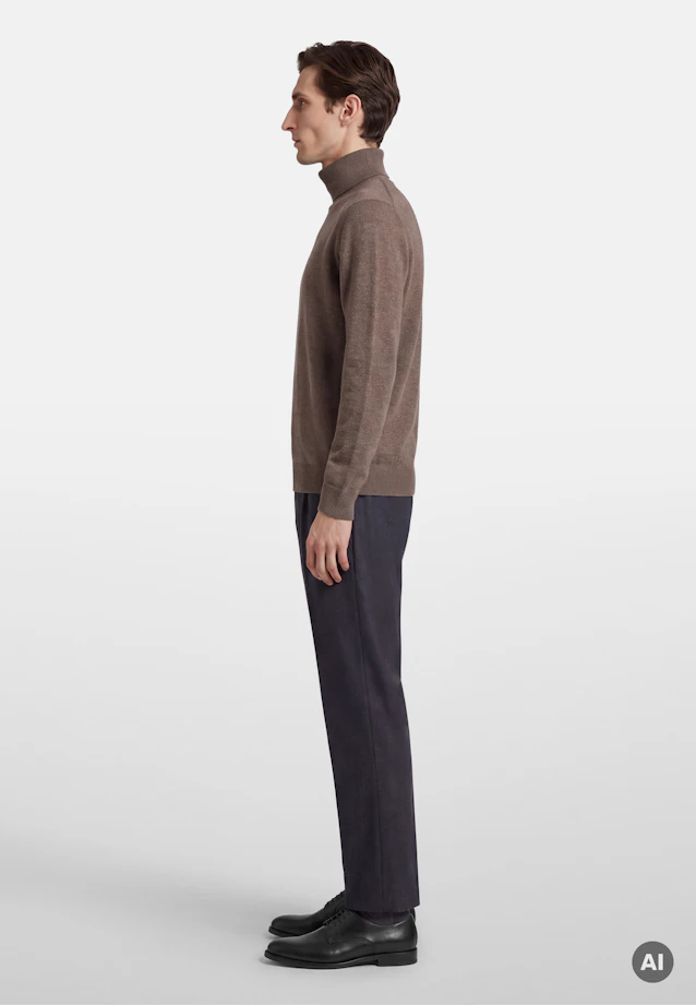 Regular Pullover Uni in Beige |  Seidensticker Onlineshop