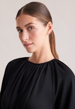 Raglankleid mit Schleifendetail in Schwarz |  Seidensticker Onlineshop