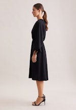 Raglankleid mit Schleifendetail in Schwarz |  Seidensticker Onlineshop