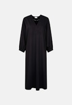 Fließendes Blusenkleid mit V- Ausschnitt in Schwarz |  Seidensticker Onlineshop