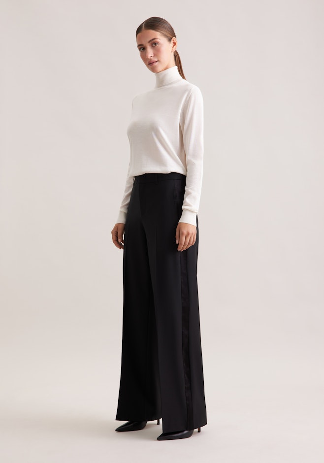 Gerade Smokinghose mit Galonstreifen in Schwarz | Seidensticker Onlineshop