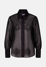 Stickereibluse in A- Linie in Schwarz |  Seidensticker Onlineshop