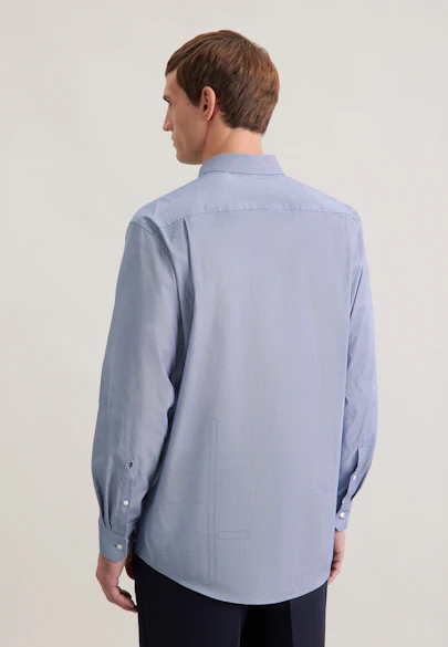 Comfort Business Hemd Druck in Dunkelblau |  Seidensticker Onlineshop