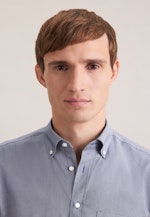 Comfort Business Hemd Druck in Dunkelblau |  Seidensticker Onlineshop