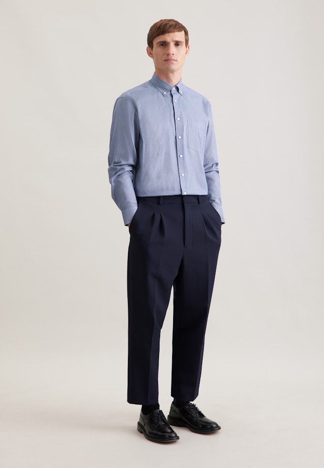 Comfort Chemise d'affaires Imprimé in Bleu Foncé |  Seidensticker Onlineshop