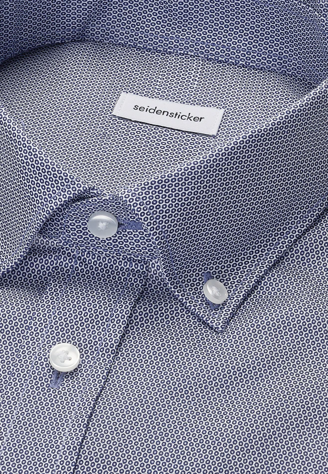 Comfort Chemise d'affaires Imprimé dans Bleu Foncé | Boutique en ligne Seidensticker