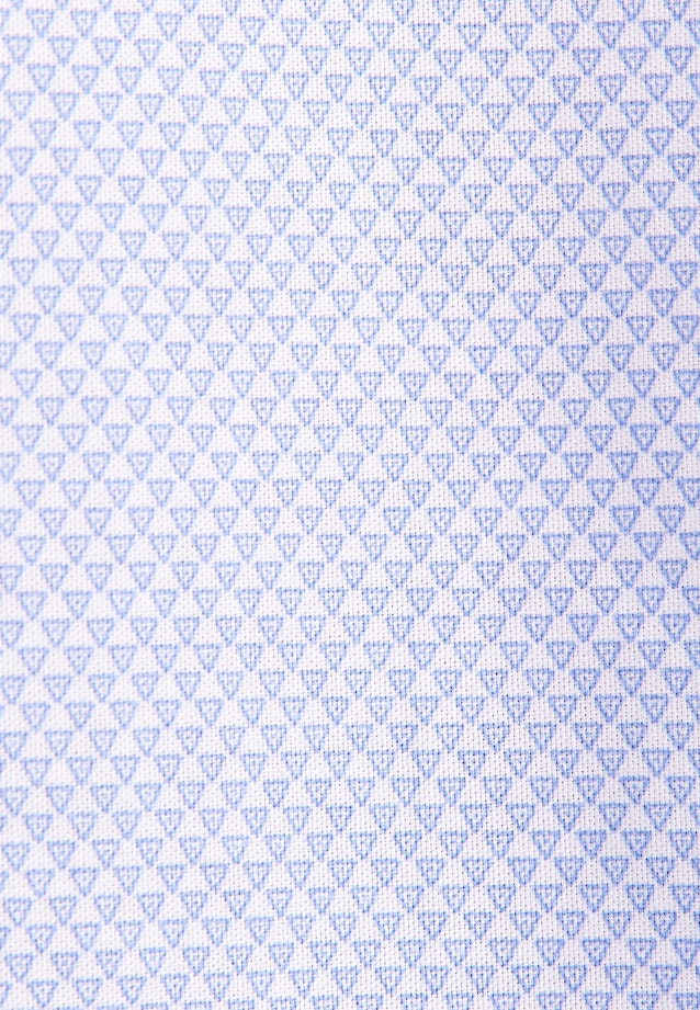 Comfort Business shirt Print in Mittelblau |  Seidensticker Onlineshop