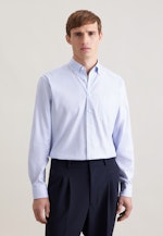 Comfort Chemise d'affaires Imprimé in Bleu Moyen |  Seidensticker Onlineshop