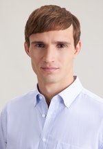 Comfort Business shirt Print in Mittelblau |  Seidensticker Onlineshop