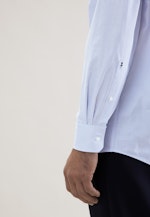 Comfort Business shirt Print in Mittelblau |  Seidensticker Onlineshop