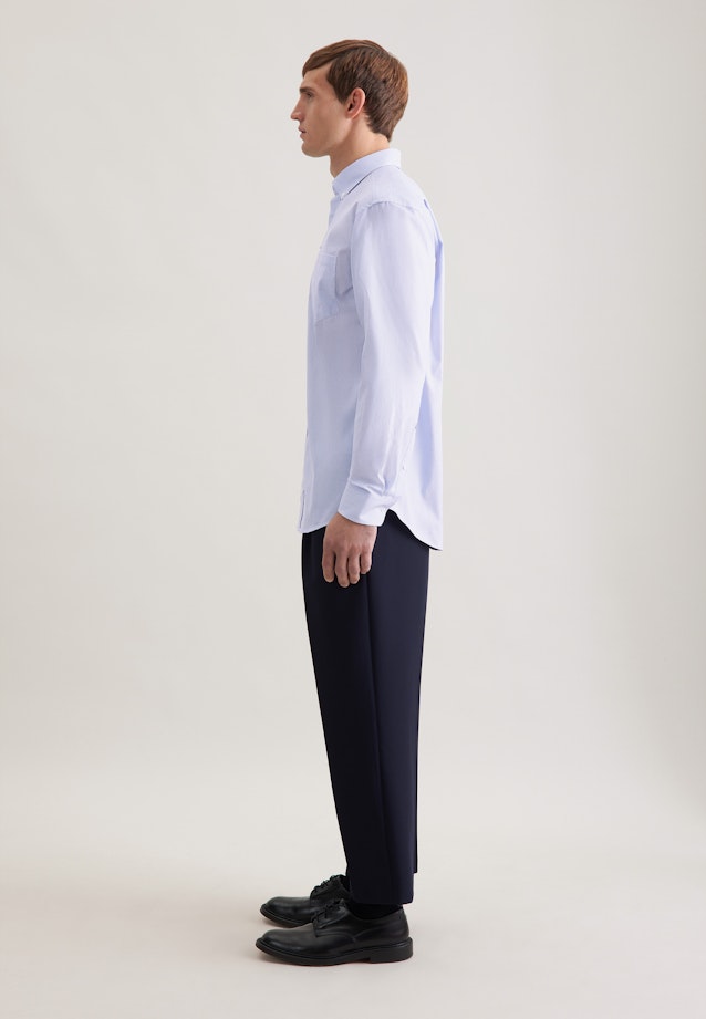 Comfort Chemise d'affaires Imprimé in Bleu Moyen |  Seidensticker Onlineshop