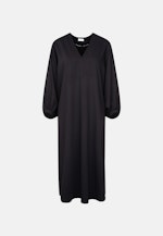 Fließendes Blusenkleid mit V- Ausschnitt in Schwarz |  Seidensticker Onlineshop