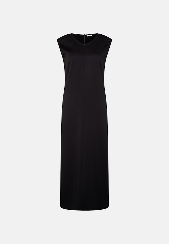 Fließendes Kleid mit Rückenausschnitt und Schleifendetail in Schwarz |  Seidensticker Onlineshop