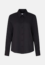 Fließende Hemdbluse aus Chiffon in Schwarz |  Seidensticker Onlineshop