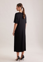 Shirtkleid in A- Linie aus fließender Ware in Schwarz |  Seidensticker Onlineshop