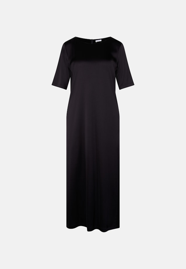 Shirtkleid in A- Linie aus fließender Ware in Schwarz |  Seidensticker Onlineshop