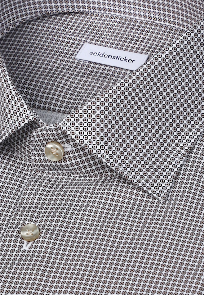 X-Slim Chemise d'affaires Imprimé dans Beige | Boutique en ligne Seidensticker