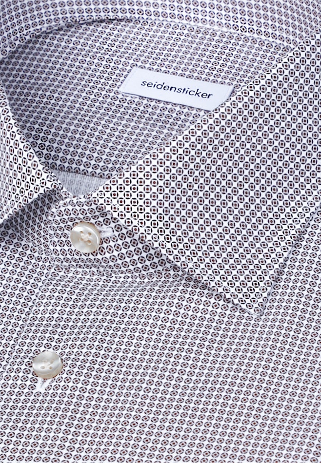 Slim Chemise d'affaires Imprimé dans Beige | Boutique en ligne Seidensticker