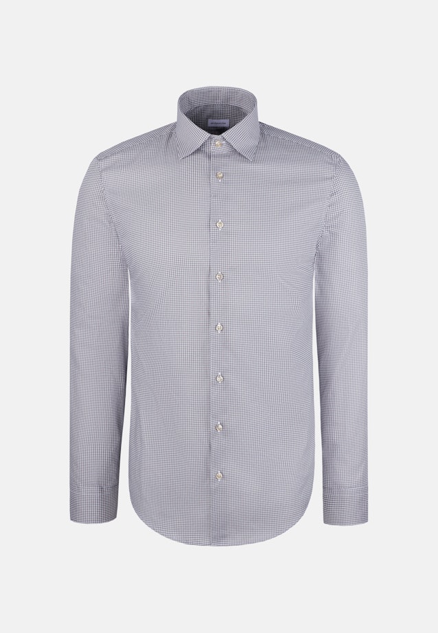 Slim Business Hemd Druck in Beige |  Seidensticker Onlineshop