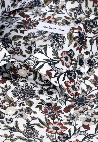 Slim Business shirt Print in Grün |  Seidensticker Onlineshop