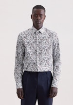 Slim Business Hemd Druck in Grün |  Seidensticker Onlineshop