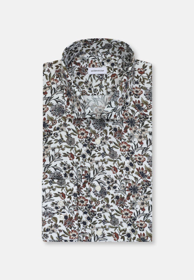 Slim Business Hemd Druck in Grün | Seidensticker Onlineshop
