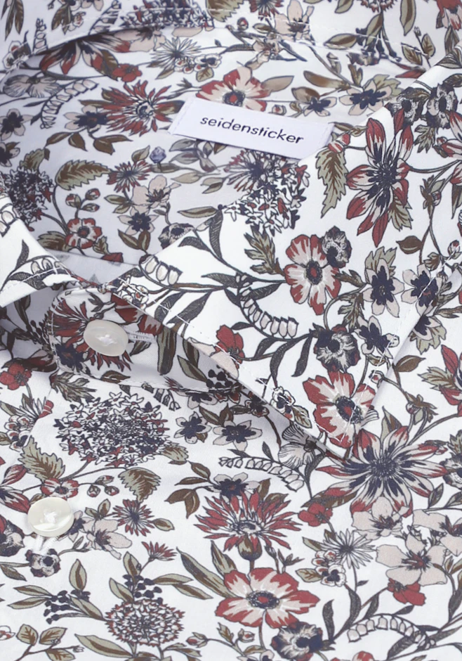 Slim Business shirt Print in Grün | Seidensticker online shop