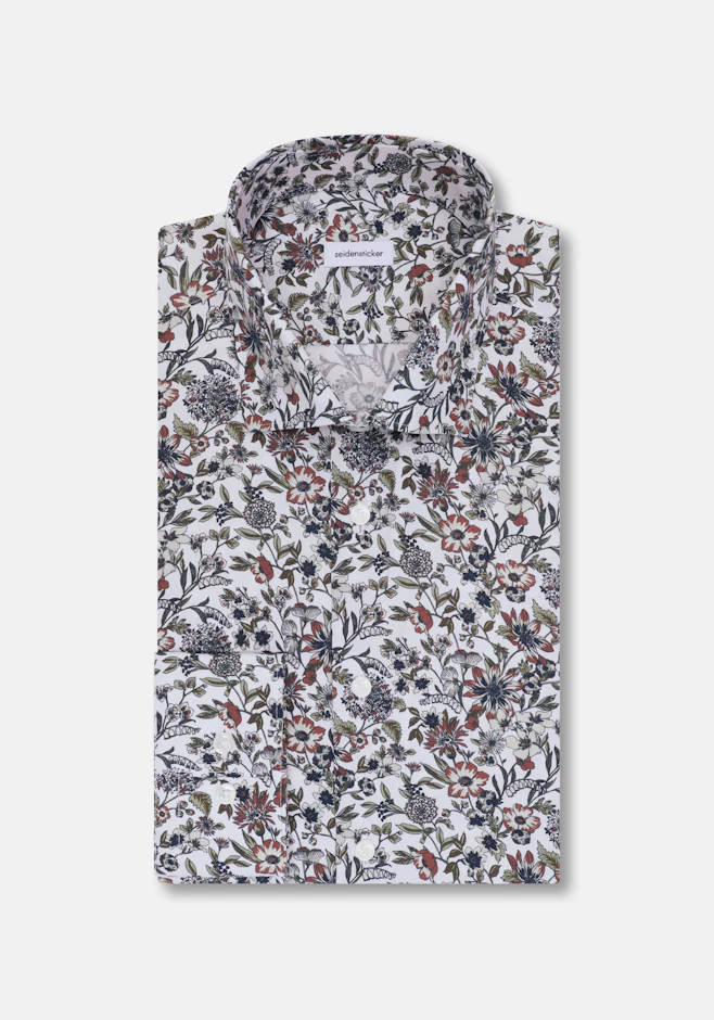 Slim Business shirt Print in Grün | Seidensticker online shop