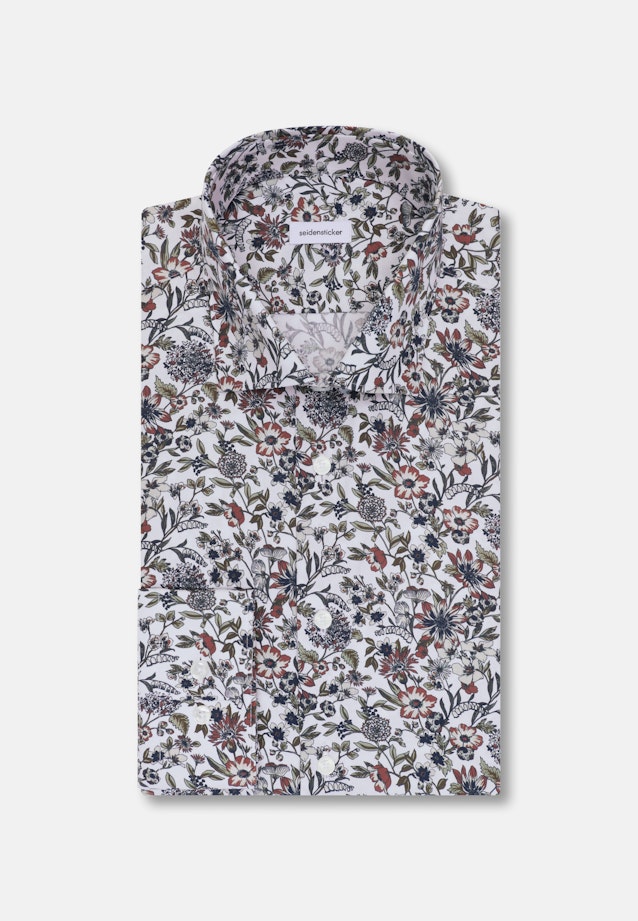 Slim Business Hemd Druck in Grün |  Seidensticker Onlineshop